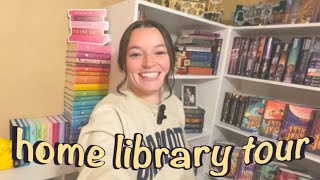 HOME LIBRARY TOUR🫶  bookshelf tour [upl. by Coffey]