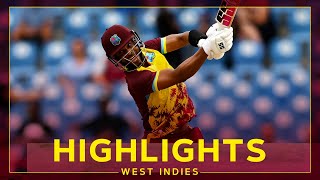 Flying Start With The Bat  Highlights  West Indies v England  5th T20I [upl. by Eusassilem]