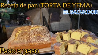 como hacer TORTA DE YEMA receta 100 Salvadoreña receta completa [upl. by Dnalor266]