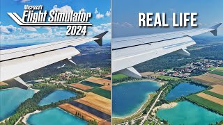 Flight Simulator 2024 vs Real Life  Landing in Munich [upl. by Garrett]