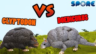 Glyptodon vs Doedicurus  Cenozoic Era Battle S1E14  SPORE [upl. by Esyla625]