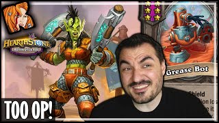 ROKARA  GREASE IS JUST TOO OP  Hearthstone Battlegrounds [upl. by Dorran]