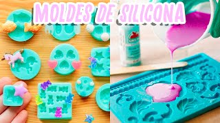 Como hacer MOLDES DE SILICONA CASEROS FLEXIBLES 2 METODOS FACILES  Tutoriales Belen [upl. by Enyrehtak926]