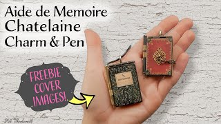 DIY Chatelaine Notebook Charm  with Freebie Cover Images [upl. by Ennybor]