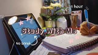 Study with me for 1 hour  No break  Study vlog  NEET PG 2025 neetpg neet studywithme [upl. by Sikleb507]