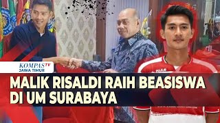 Pesepak Bola Nasional Malik Risaldi Dapat Beasiswa Atlet di Universitas Muhammadiyah Surabaya [upl. by Eeb]