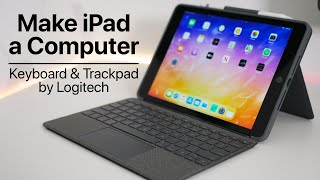 Logitech Trackpad and Keyboard for iPad  Unboxing and Review [upl. by Pebrook]