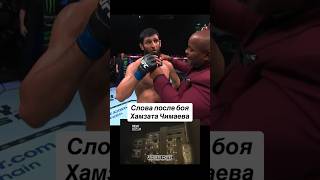 Слова после боя Хамзата Чимаева🐺 ufc mma чимаев [upl. by Martguerita]