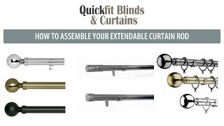 How to Assemble Quickfit Curtain Rods and Poles [upl. by Dyanna]