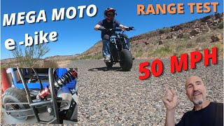 Mega Moto 3000W eBike range test [upl. by Amitak559]