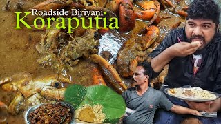 Koraput Roadside Crab 🦀 Biryani  Desi Style Chicken Biryani In Koraput  Odisha Street Foods Tour [upl. by Kruse]