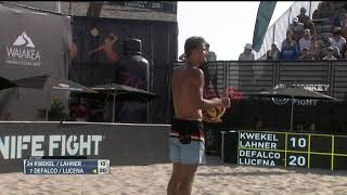 Defalco Skyball Ace for Set Point  AVP Manhattan Beach Open 2021 [upl. by Octave]