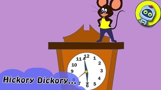 Hickory Dickory Dock with Lyrics  nursery rhymes  baby videos  kids songs [upl. by Calen]