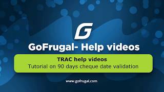 Tutorial on 90 days cheque date validation in TRAC  ENGLISH [upl. by Yennor84]