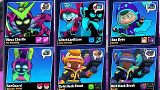 All New Cyber Brawl Skins Winning amp Losing Animation  Season 27  Brawl Stars [upl. by Maurene]