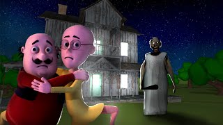 Horror Granny in Motu Patlu New Episode  horror granny animation short film [upl. by Dosia812]