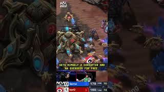 Serral vs herO  The Greatest Corrosive Bile Shot  starcraft2 [upl. by Ruelle955]