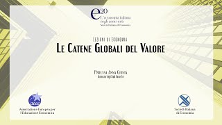 Le Catene Globali del Valore  Profssa Anna Giunta UniRoma3 [upl. by Bettina]