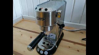 Espressomaschine Delonghi Dedica EC 680 im Test [upl. by Samohtnhoj629]