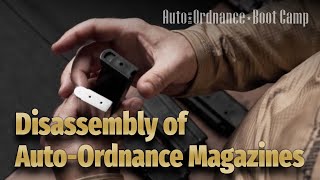 AO Boot Camp Disassembly of AutoOrdnance Magazines [upl. by Zenda]