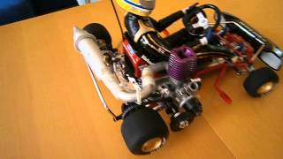 Kyosho Kart 10 Pro Racing Ayrton Senna 1982 Kartig World Championship Test Part1 [upl. by Adaline478]