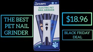 YABIFE Dog Nail Grinder Dog Nail Trimmers amp Clippers Kit [upl. by Nylodnew896]