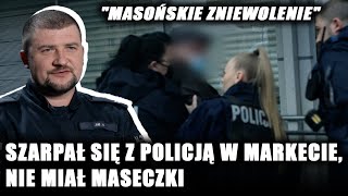 Nie miał maseczki Mężczyzna wpadł w furię Awantura w sklepie [upl. by Danella]