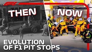 The Evolution Of F1 PitStops  DHL [upl. by Ariamo888]