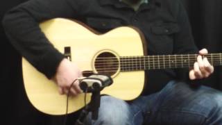 Acoustic Music Works Guitar Demo  Collings OM1 Koa German Top [upl. by Sinned]