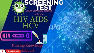 How to perform by Strip screening Test like HIV aids HCV HBsAG learn very easy method [upl. by Arty711]