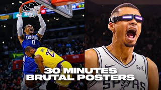 30 Minutes of BRUTAL POSTER DUNKS from 202324 NBA Season 🤯 [upl. by Katina]