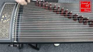 Professional Level Birds Carved Guzheng Instrument Chinese Zither Harp [upl. by Leland462]