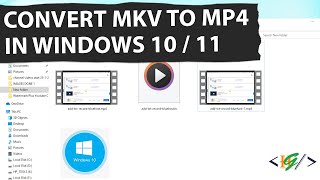 How to Convert MKV Video File into MP4 by Changing Extension in Windows 10  11  mkv to mp4 [upl. by Mcdougall]