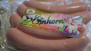 Die EinhornBratwurst im Geschmackstest beim Erfinder [upl. by Aikemahs]