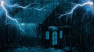 Instantly Fall Asleep to Heavy Rain amp Roaring Thunder on a Tin Roof for Deep Nighttime Relaxation [upl. by Ungley779]