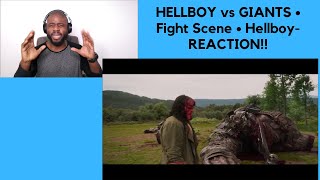 HELLBOY vs GIANTS • Fight Scene • REACTION [upl. by Tedder]