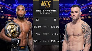 Leon Edwards vs Colby Covington Full Fight  UFC 296 Fight [upl. by Sidell]