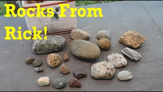 Rocks From Rick Mail From A Friend thefinders rockhounding lapidary goldpannning rocks garnet [upl. by Jim]