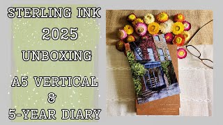 Sterling Ink 2025 Unboxing  A5  5 Year Diary [upl. by Huber]