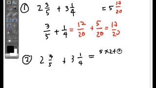 Addition of Mixed Fraction 1 [upl. by Atter]