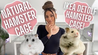 IKEA DETOLF HAMSTER CAGE  Setting up a natural hamster cage  TIANISIMONEX [upl. by Annaillil275]