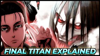 Erens final titan form explained  Erens founding titan  HINDI  OTAKU CENTRAL [upl. by Leontine]