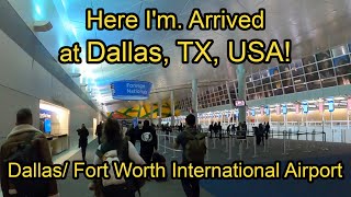 Here Im Arrived at Dallas  DallasFort Worth Airport  First time in Texas USA [upl. by Eilsehc905]