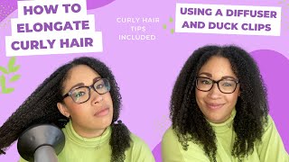 How to Elongate Curly Hair [upl. by Nomahs]