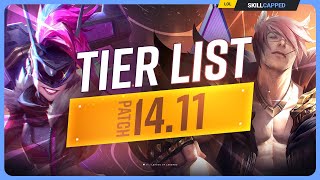 NEW TIER LIST for PATCH 1411  League of Legends [upl. by Brecher659]