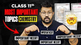 Class 11 Chemistry  Chapterwise Most Important Topics of Chemistry  Bharat Panchal Sir [upl. by Naig975]