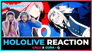 HOLOLIVE  CALLIOPE MORI X GAWR GURA X DECO27 Q REACTION ORIGINAL SONG [upl. by Enhpad]