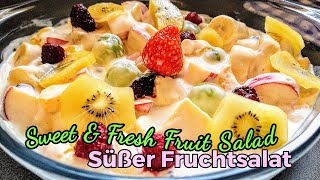 Fruit Salad Pinoy Style  Süßer Fruchtsalat [upl. by Geraud]