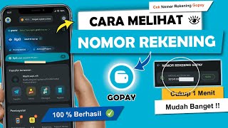 ✅ Cara Melihat Nomor Rekening Gopay Sendiri  Cek Nomor Rekening Gopay [upl. by Aikrahs]