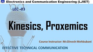 Lec03Kinesics and ProxemicsETC [upl. by Tammany]